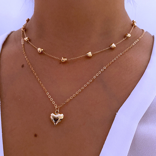 Lilifit™ Collier Doré Double Rang – Élégance Minimaliste & Raffinée