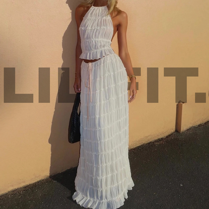 Lilifit™ Ensemble Beige "Nude Chic" – Confort & Élégance 2 pièces