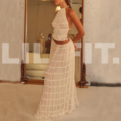 Lilifit™ Ensemble Beige "Nude Chic" – Confort & Élégance 2 pièces